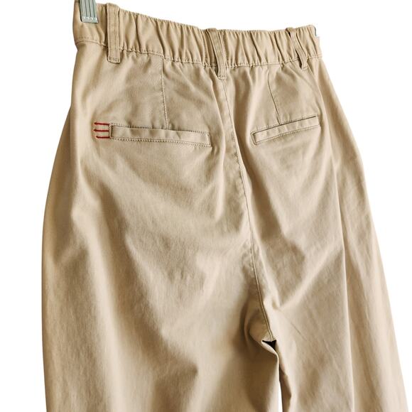 BDG Womens Mia Straight Leg Chino Pant Size 8 Khaki Sand High Rise Front Pleat - Picture 6 of 15